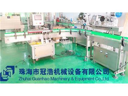 旋蓋機(jī)，鋁箔封口機(jī)，貼標(biāo)機(jī)，噴碼機(jī)，整套生產(chǎn)線已完成生產(chǎn)送貨至客戶公司